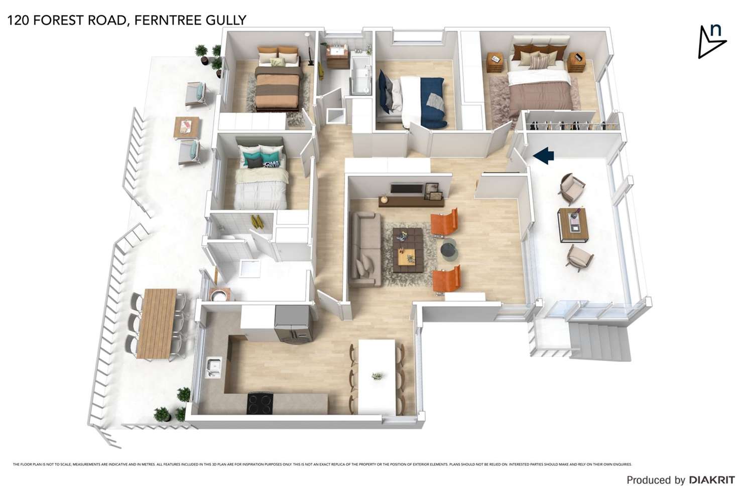 Floorplan of Homely house listing, 120 Forest Road, Ferntree Gully VIC 3156