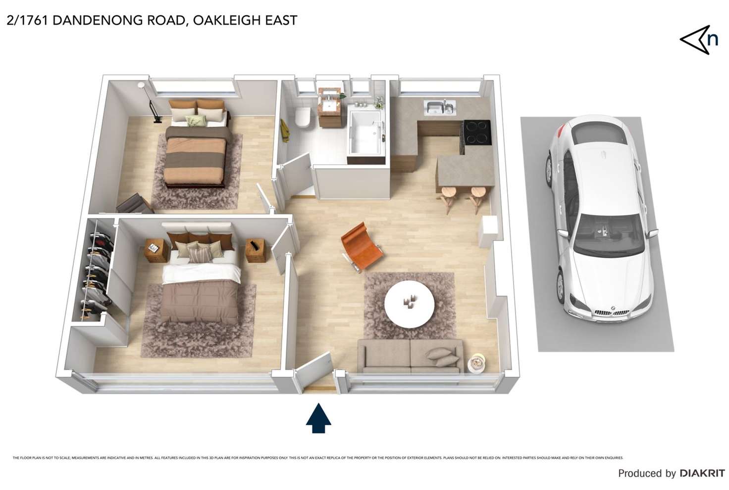 Floorplan of Homely apartment listing, 2/1761 Dandenong Road, Oakleigh East VIC 3166