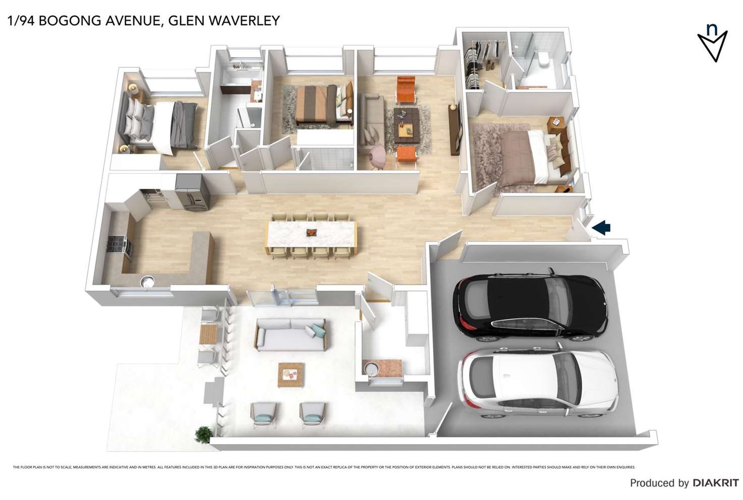 Floorplan of Homely house listing, 1/94 Bogong Avenue, Glen Waverley VIC 3150