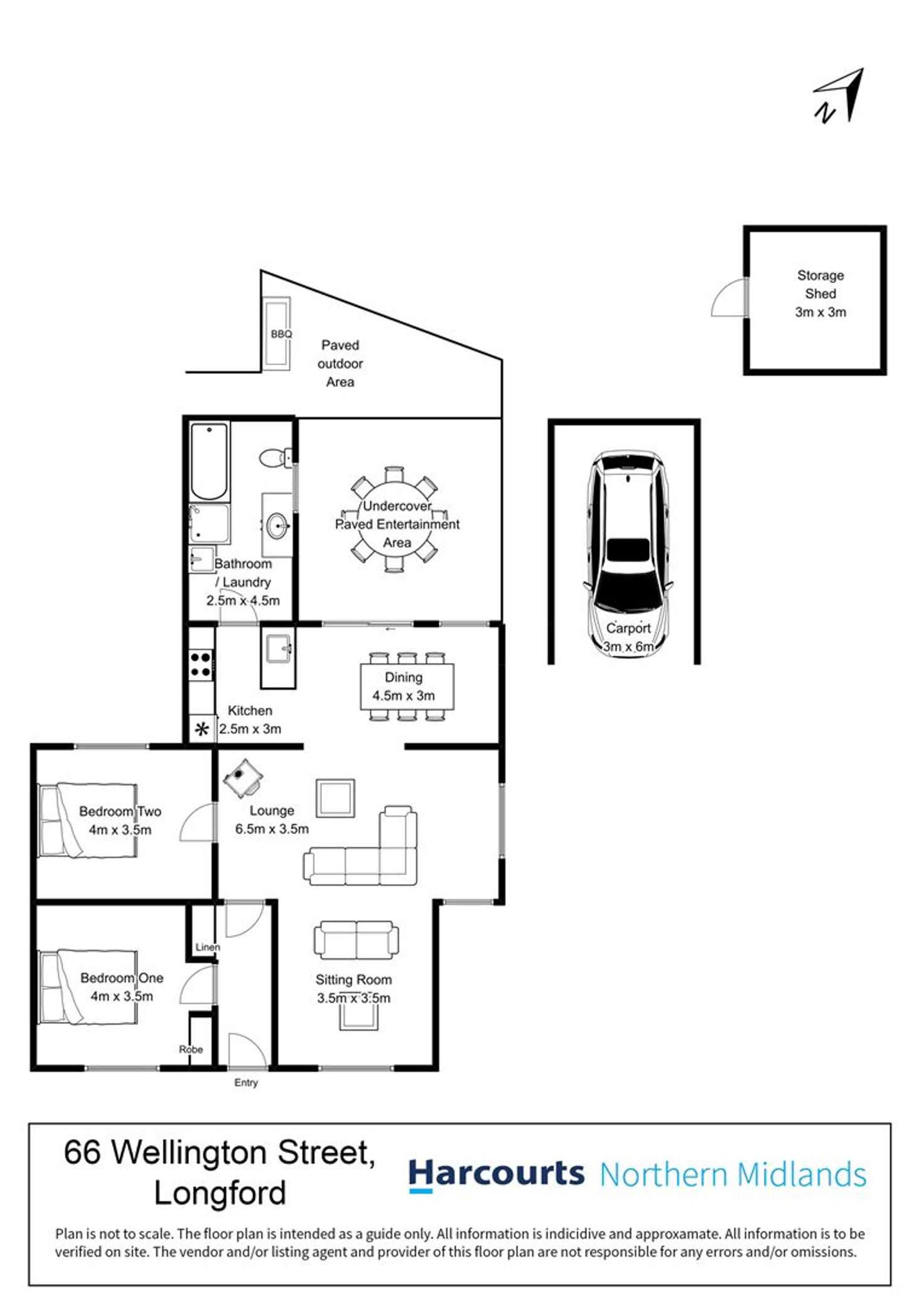 Floorplan of Homely house listing, 66 Wellington Street, Longford TAS 7301