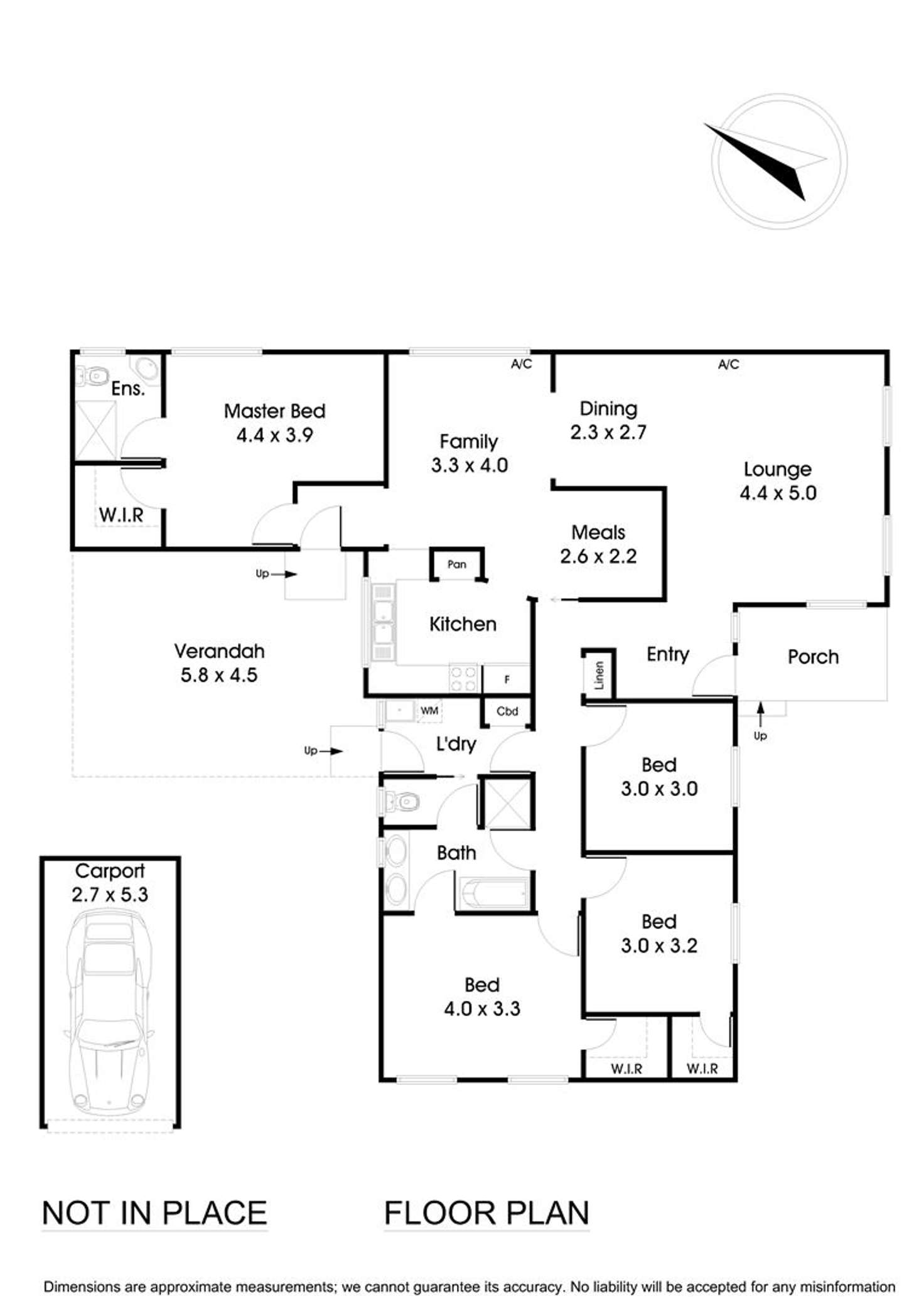 Floorplan of Homely house listing, 1 Bambara Street, Wantirna VIC 3152