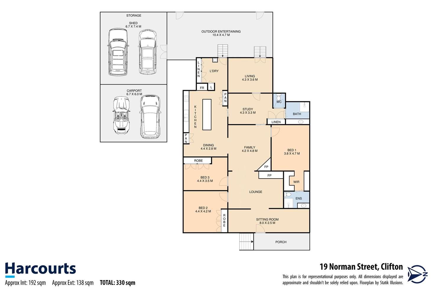 Floorplan of Homely house listing, 19 Norman Street, Clifton QLD 4361