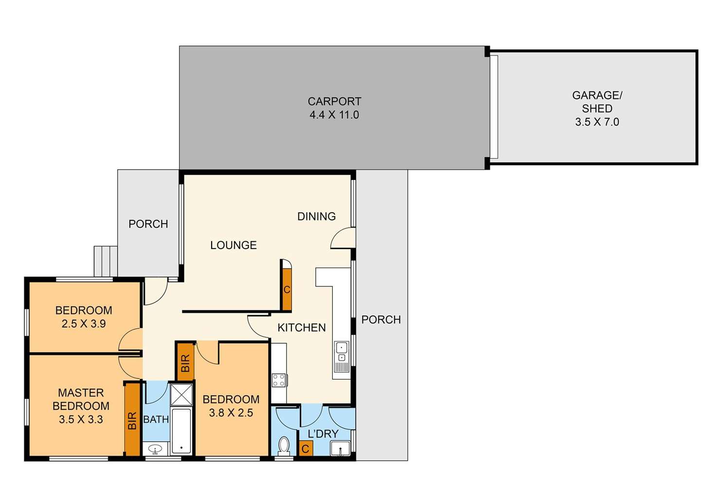Floorplan of Homely house listing, 1447 Ferntree Gully Road, Scoresby VIC 3179