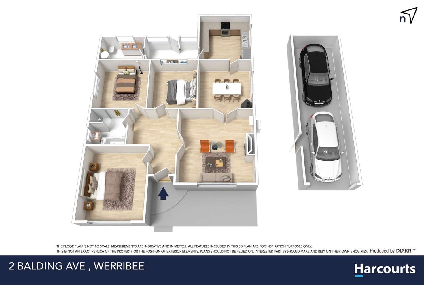 Floorplan of Homely house listing, 2 Balding Avenue, Werribee VIC 3030