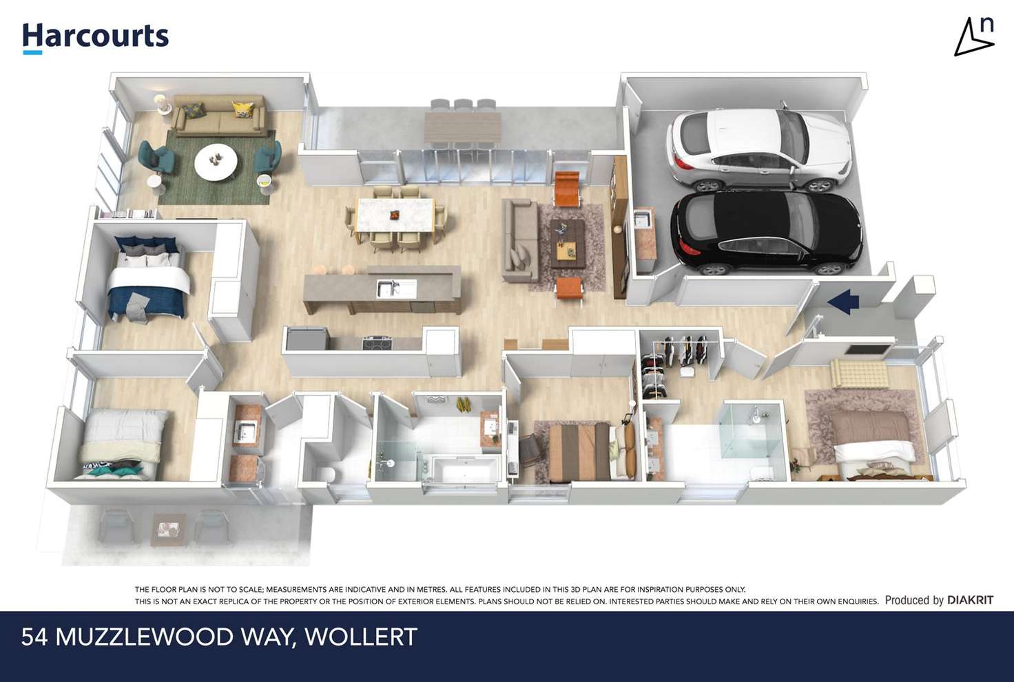 Floorplan of Homely house listing, 54 Muzzlewood Way, Wollert VIC 3750