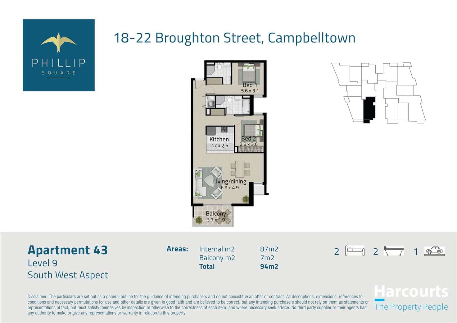 Floorplan of Homely apartment listing, 43/18-22 Broughton Street, Campbelltown NSW 2560