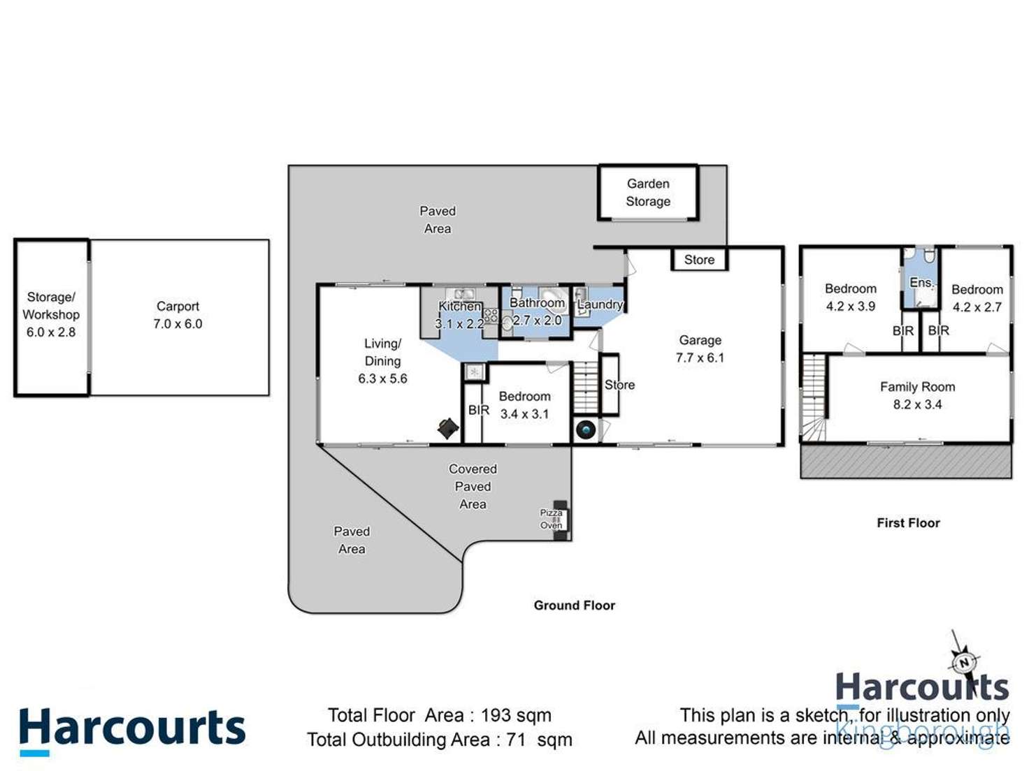 Floorplan of Homely house listing, 23 Oxleys Road, Kettering TAS 7155