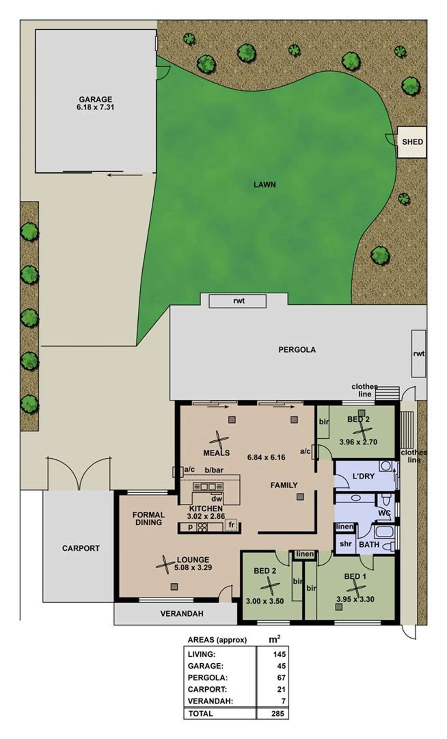 Floorplan of Homely house listing, 3 Enterprise Drive, Aberfoyle Park SA 5159