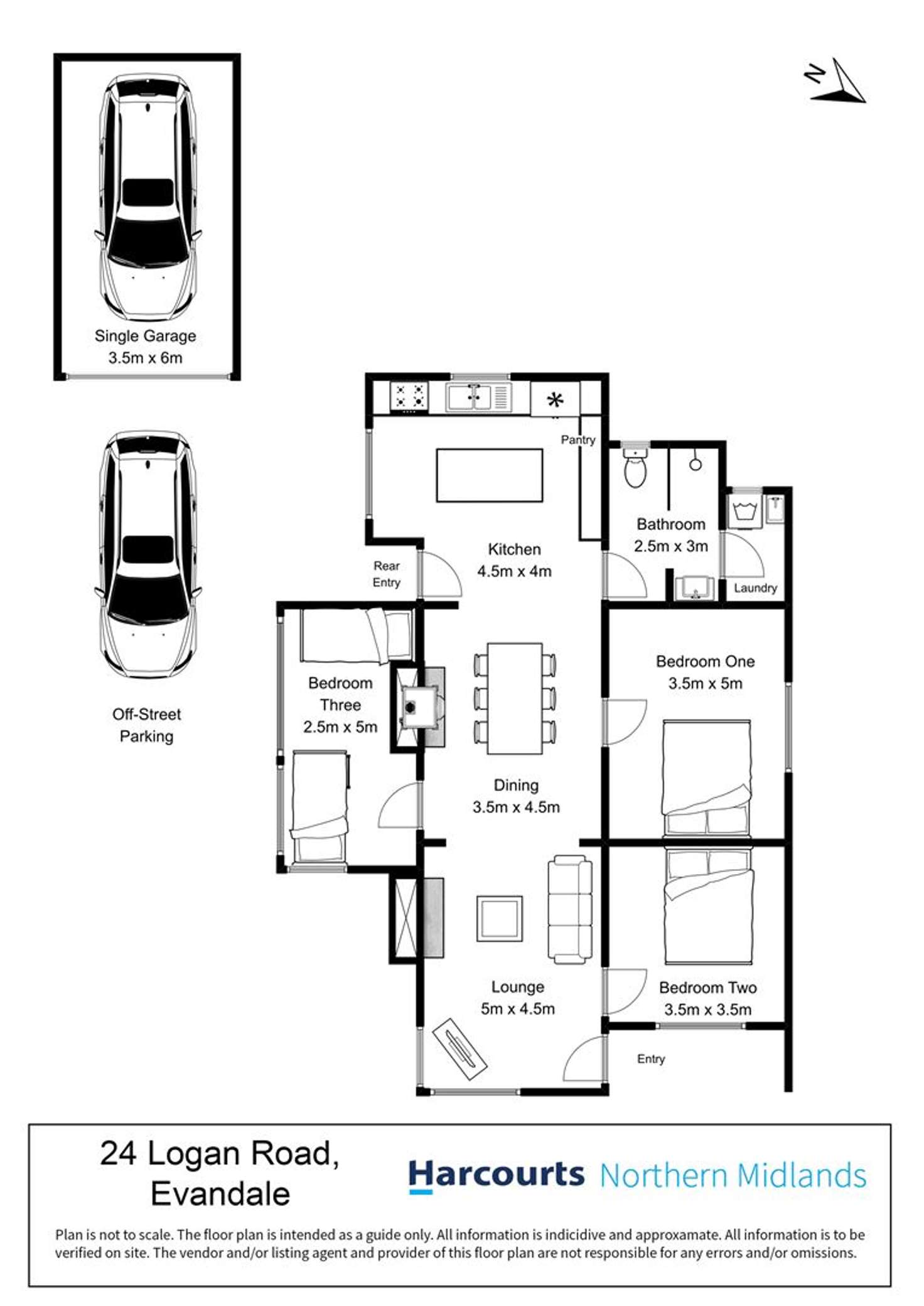 Floorplan of Homely house listing, 24 Logan Road, Evandale TAS 7212