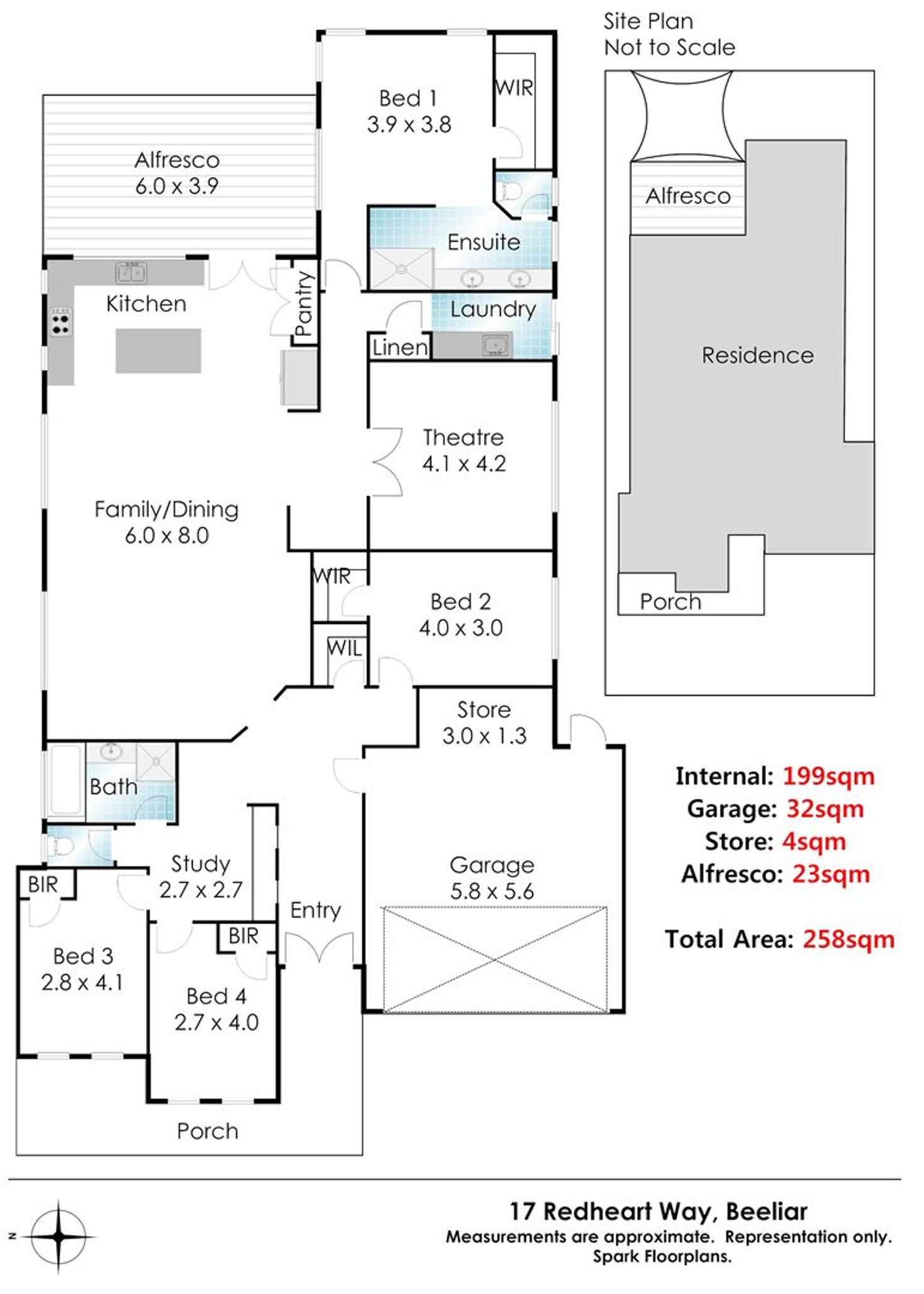 Floorplan of Homely house listing, 17 Redheart Way, Beeliar WA 6164