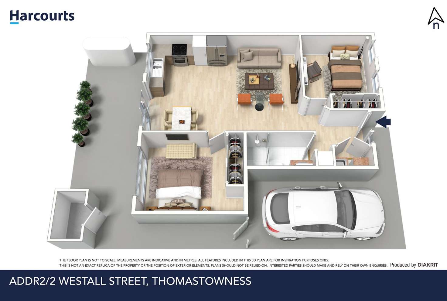 Floorplan of Homely unit listing, 2/2 Westall Street, Thomastown VIC 3074