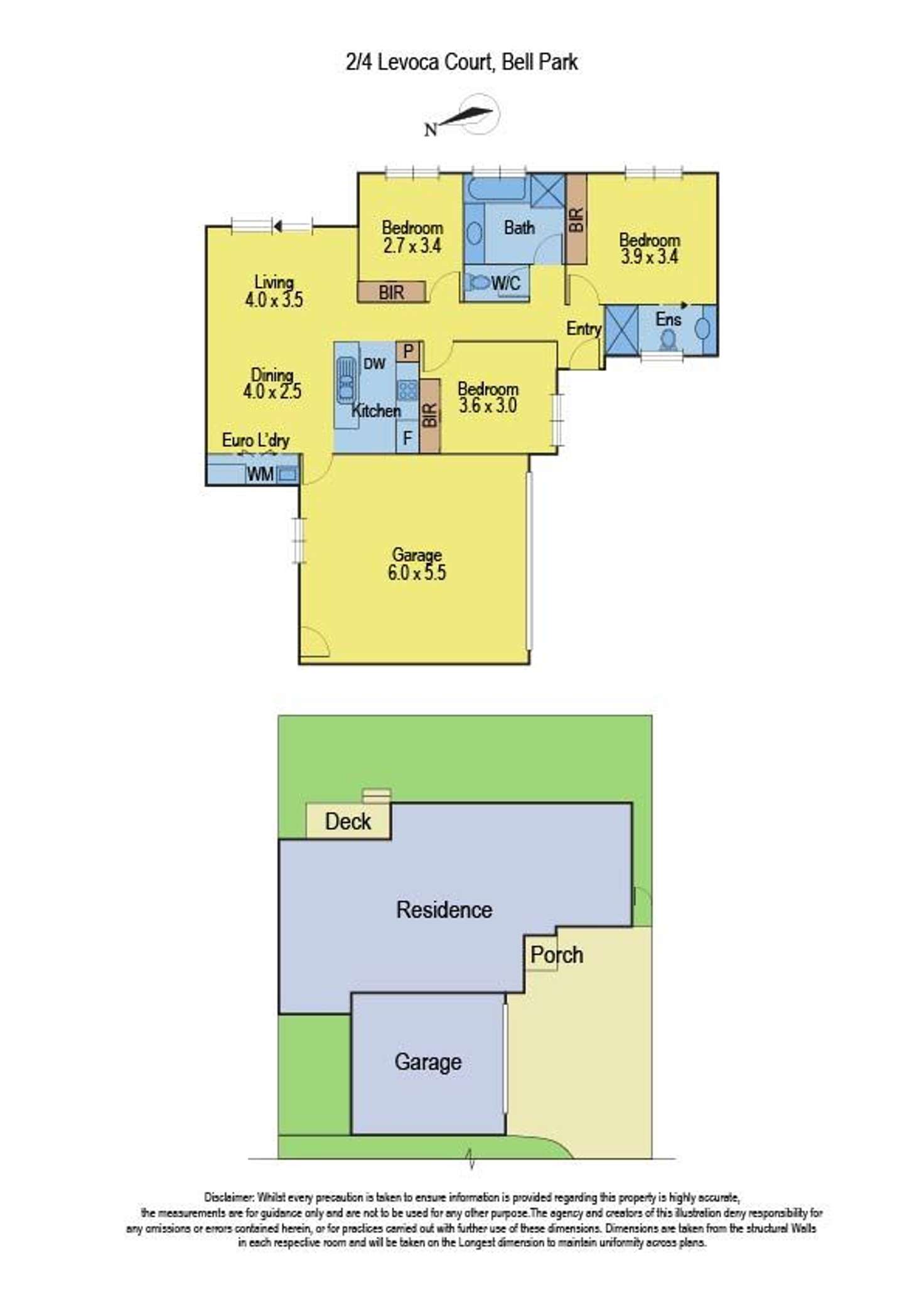 Floorplan of Homely unit listing, 2/4 Levoca Court, Bell Park VIC 3215