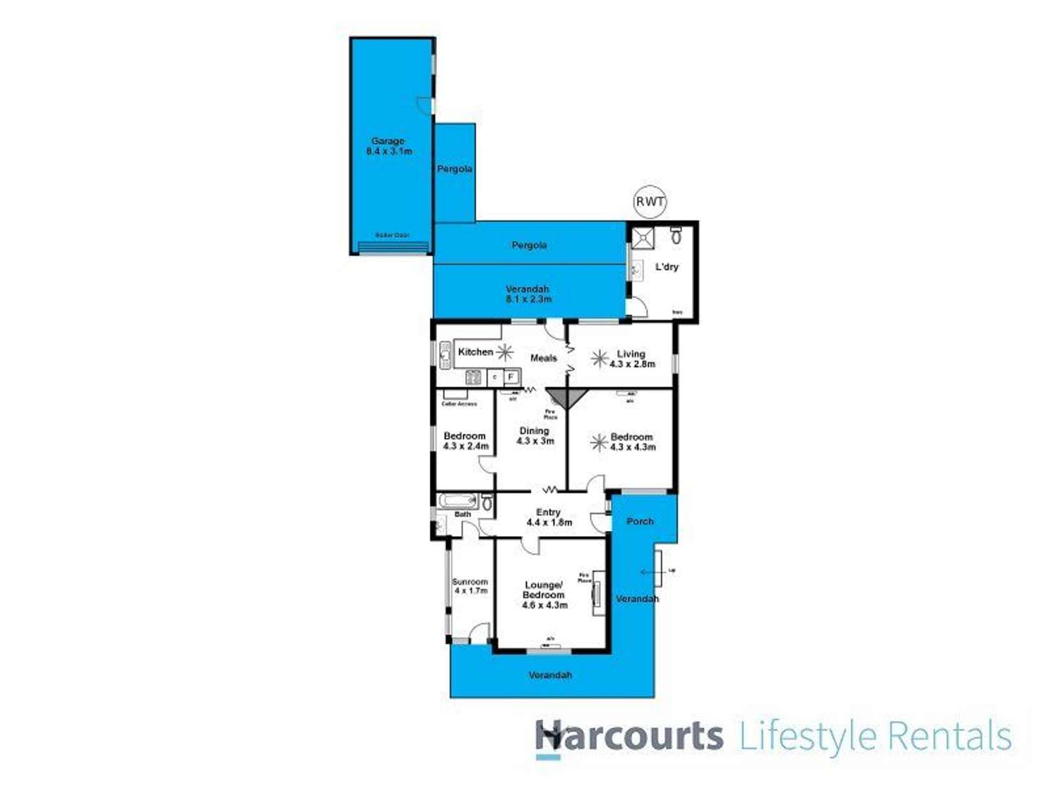 Floorplan of Homely house listing, 8 South Terrace, Semaphore SA 5019