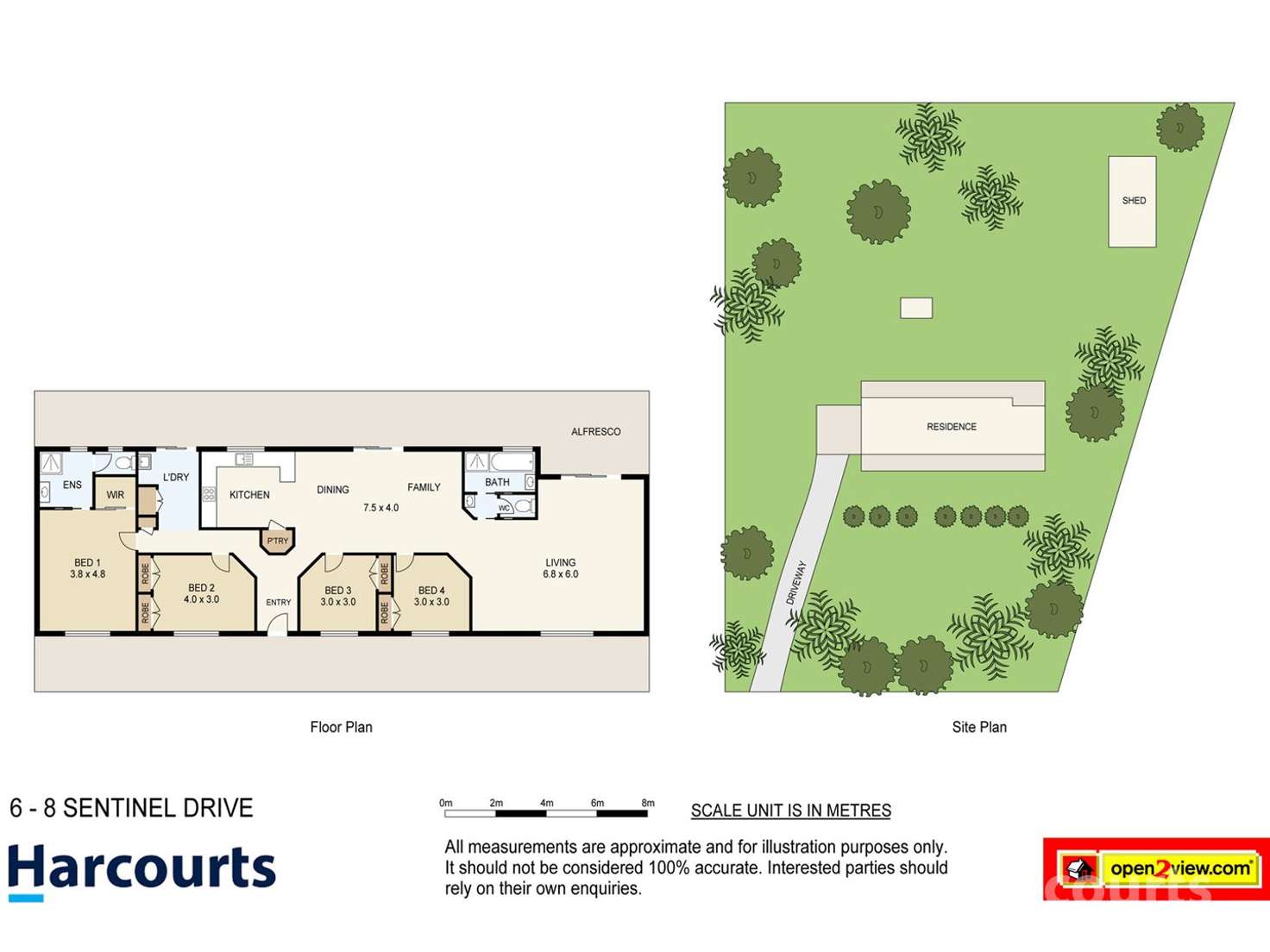 Floorplan of Homely house listing, 6-8 West Sentinel Drive, Greenbank QLD 4124