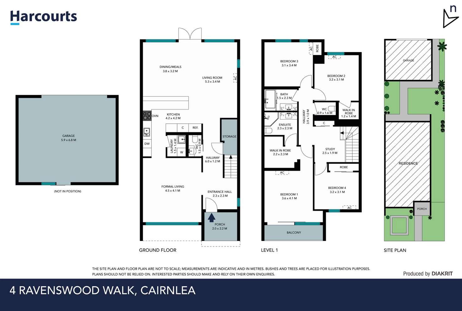 Floorplan of Homely townhouse listing, 4 Ravenswood Walk, Cairnlea VIC 3023