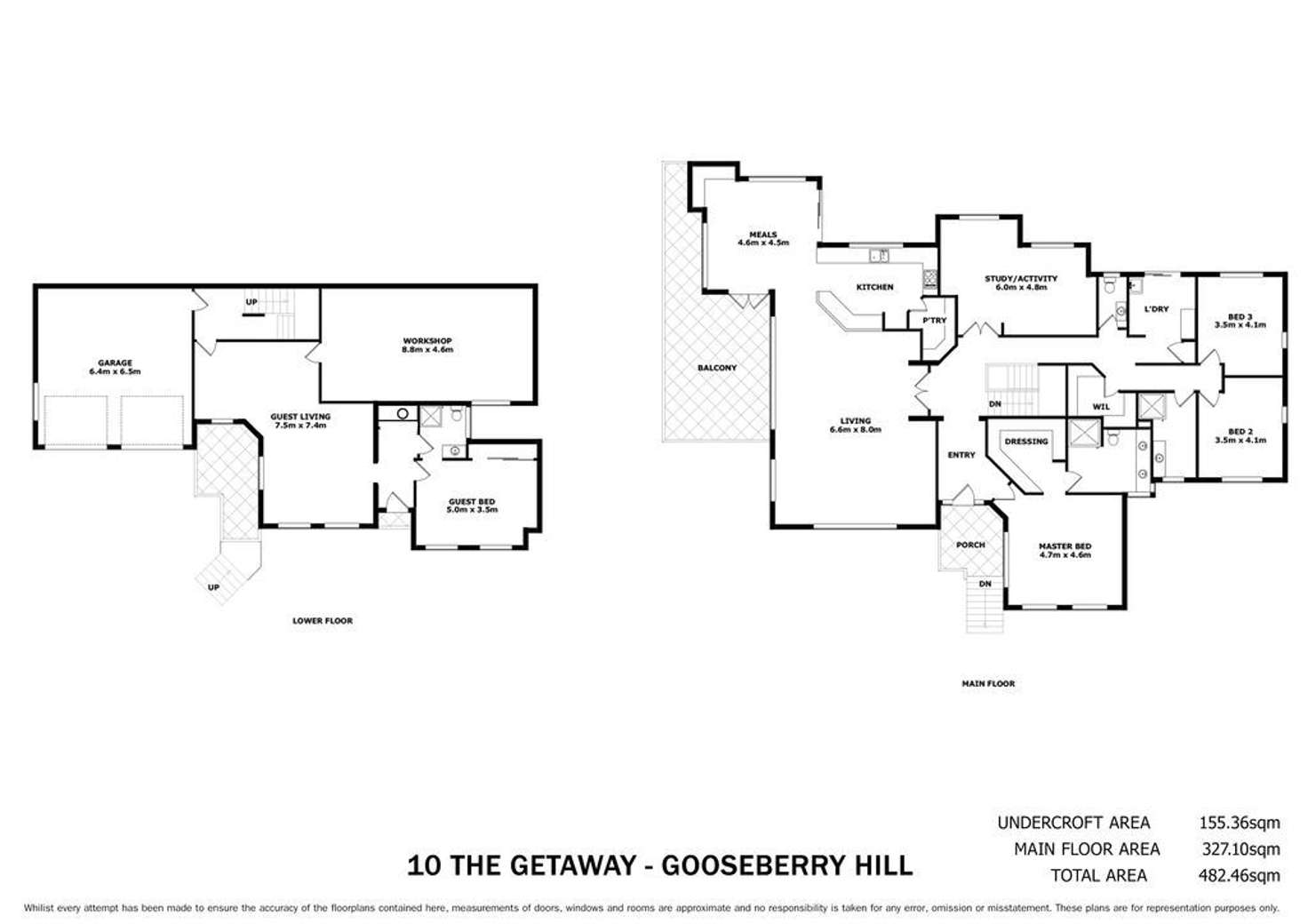 Floorplan of Homely house listing, 10 The Getaway, Gooseberry Hill WA 6076