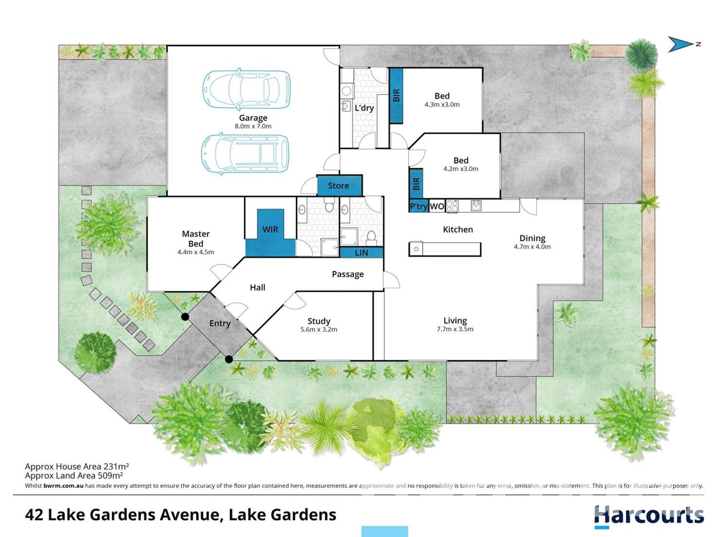 Floorplan of Homely house listing, 42 Lake Gardens Avenue, Lake Gardens VIC 3355