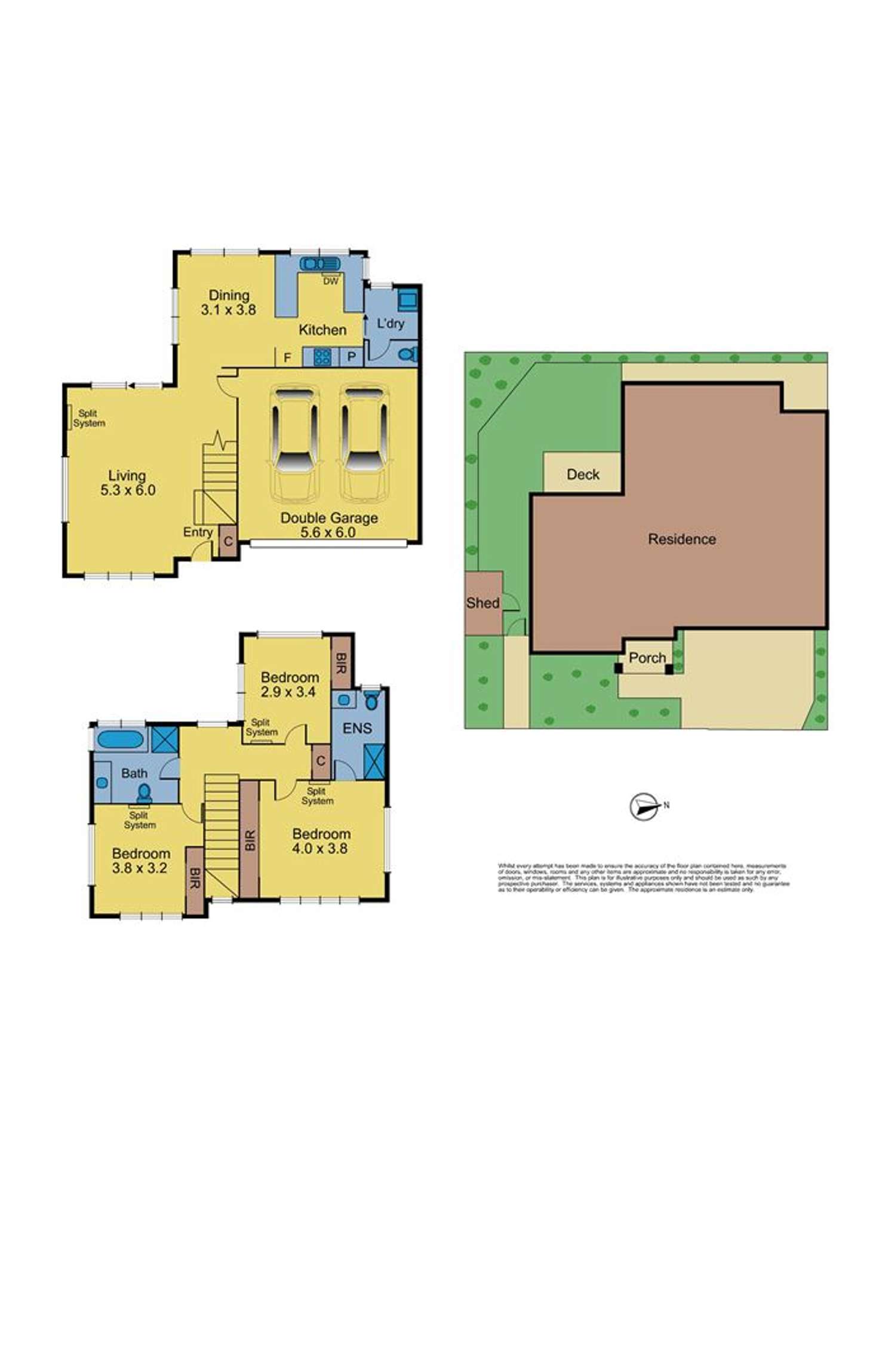 Floorplan of Homely townhouse listing, 2A Leddy St, Forest Hill VIC 3131