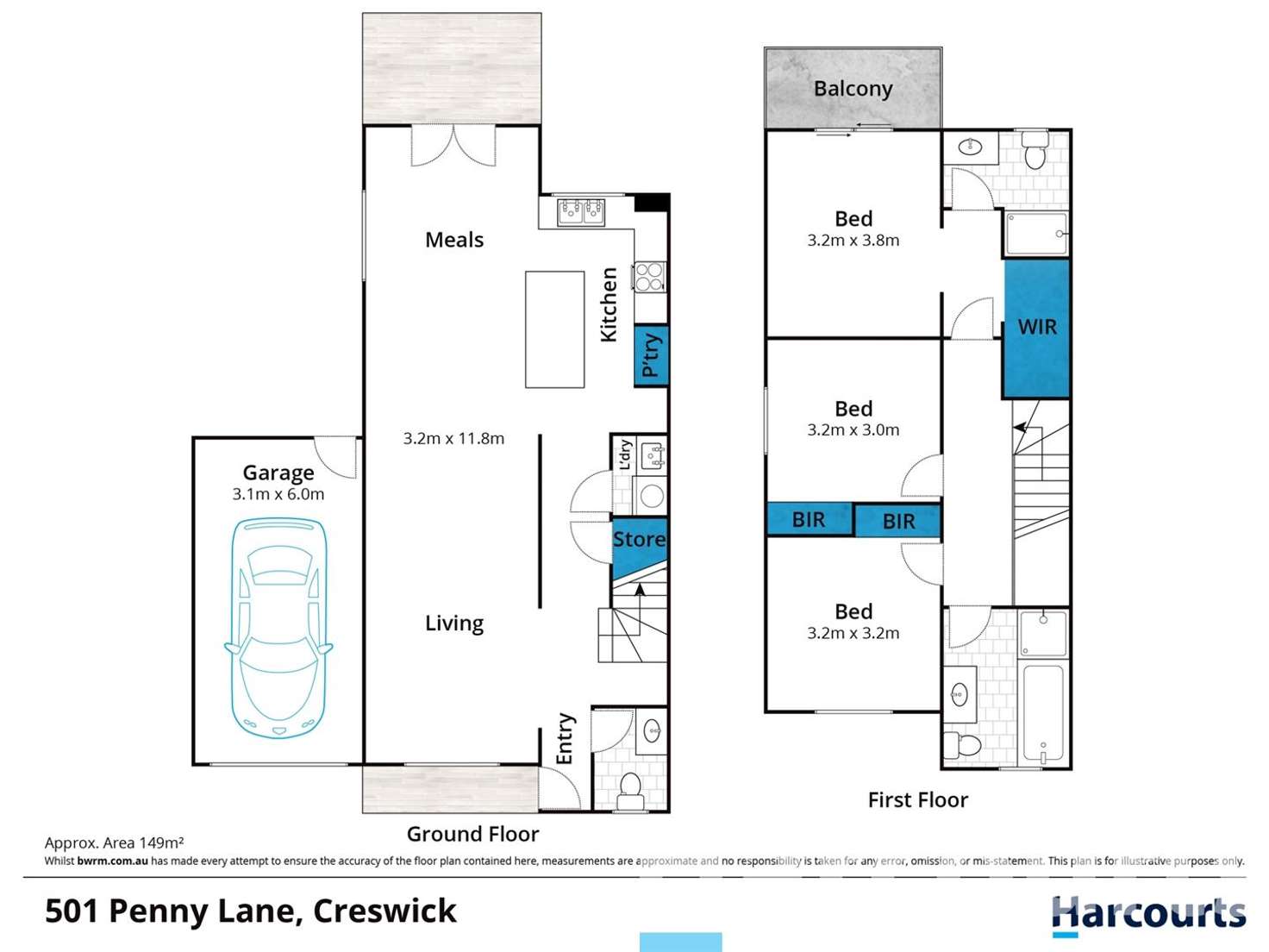 Floorplan of Homely townhouse listing, 5a Penny Lane, Creswick VIC 3363