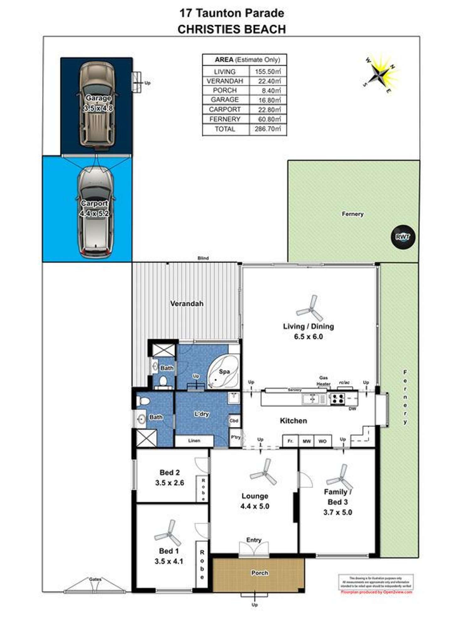 Floorplan of Homely house listing, 17 Taunton Parade, Christies Beach SA 5165