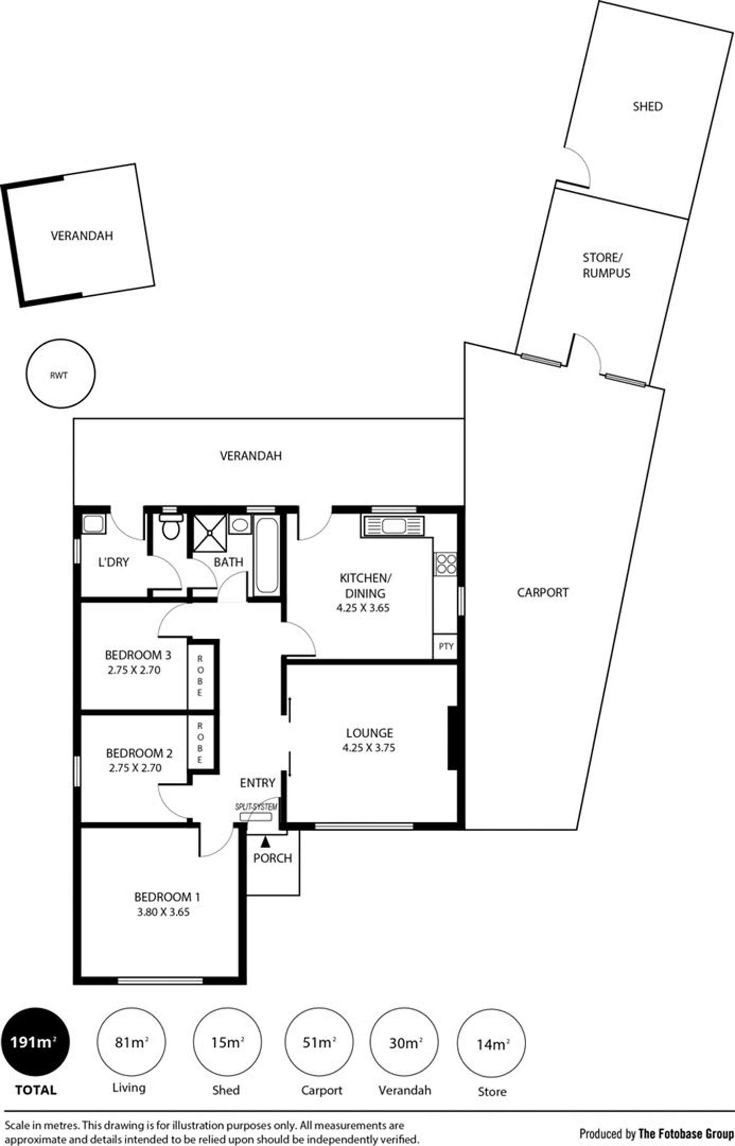 Floorplan of Homely house listing, 2 Perry Place, Renown Park SA 5008