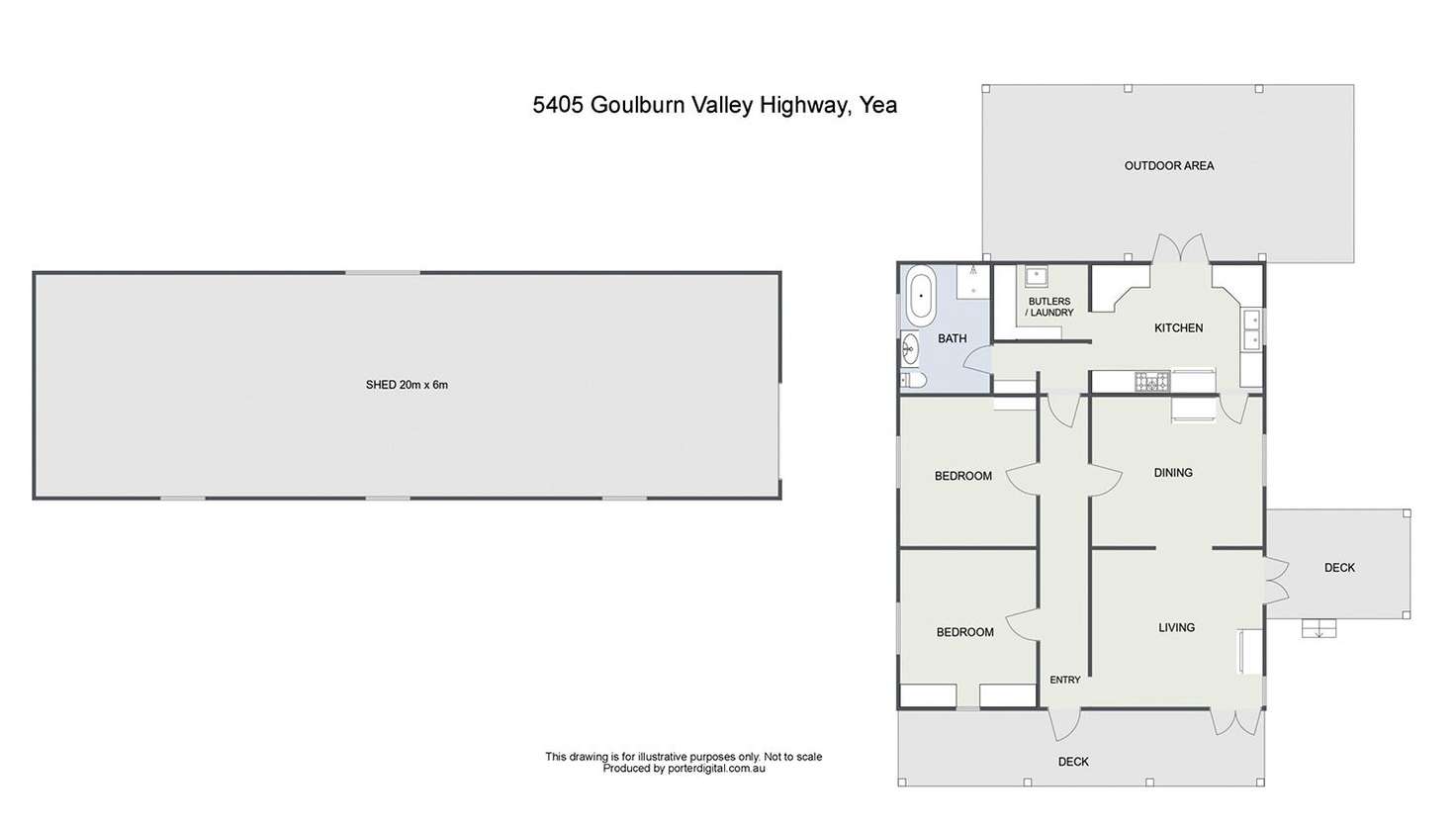 Floorplan of Homely ruralOther listing, 5405 Goulburn Valley Highway, Yea VIC 3717