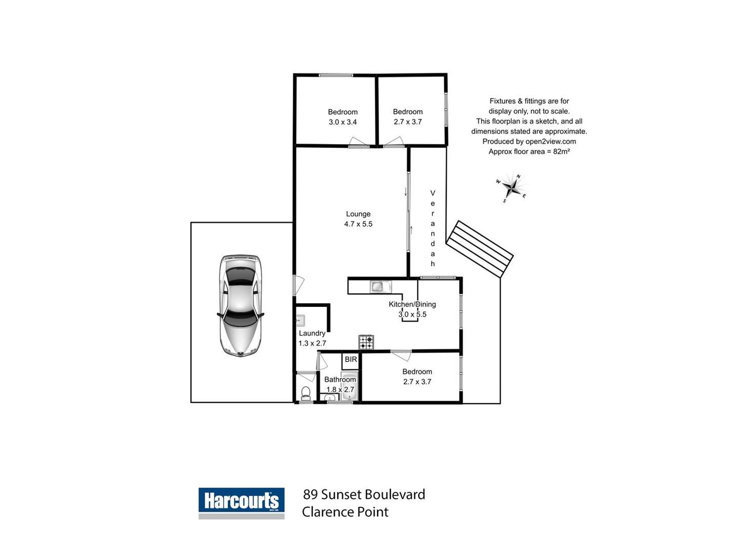 Floorplan of Homely house listing, 89 sunset boulevard, Clarence Point TAS 7270