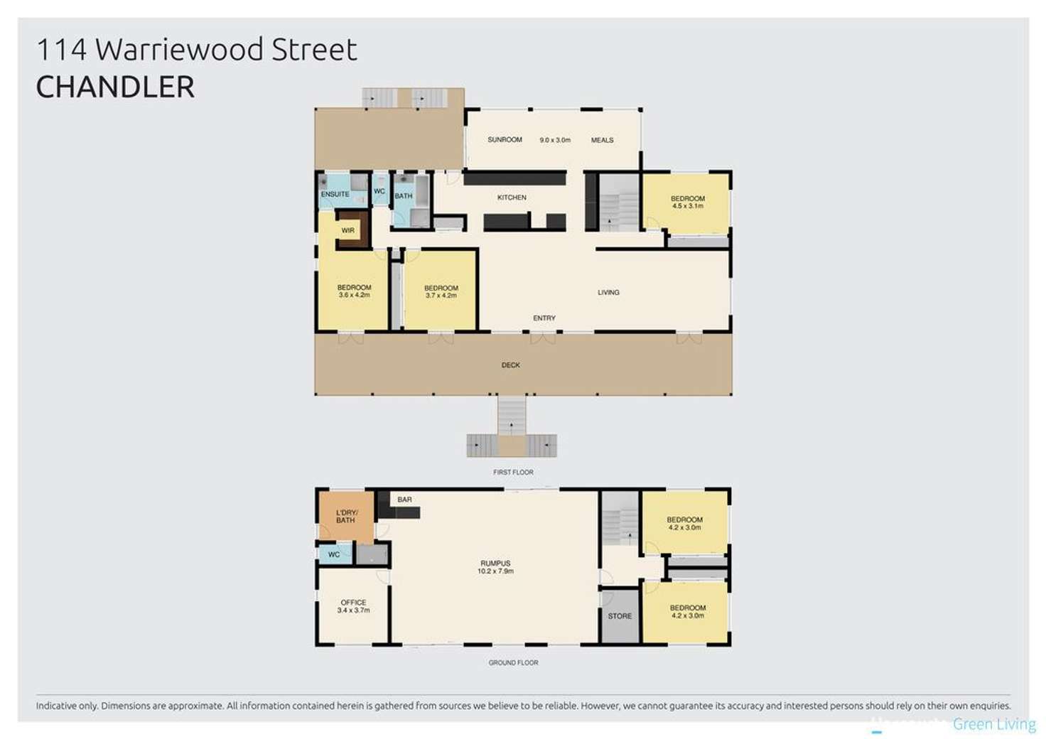Floorplan of Homely house listing, 114 Warriewood Street, Chandler QLD 4155