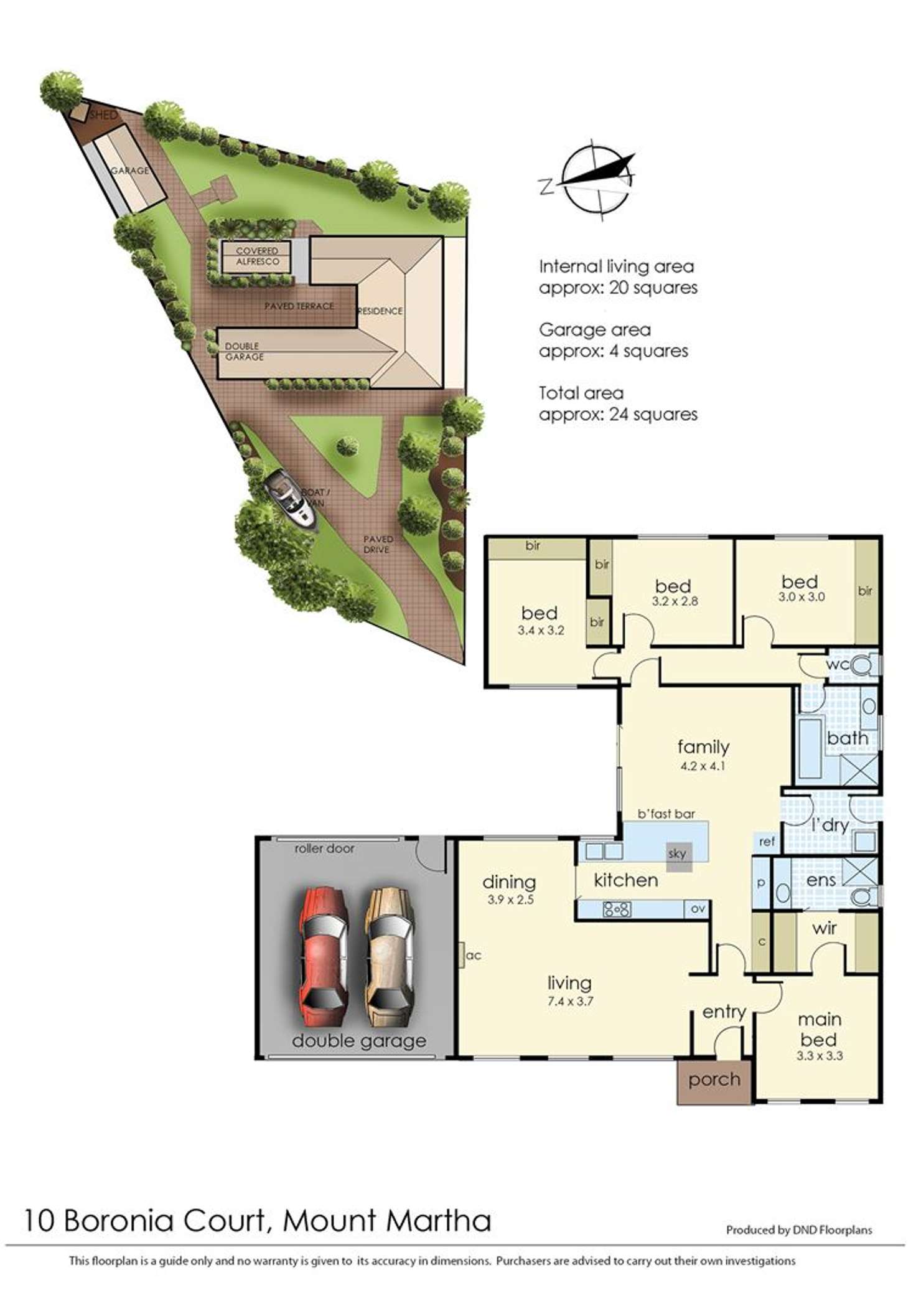 Floorplan of Homely house listing, 10 Boronia Court, Mount Martha VIC 3934