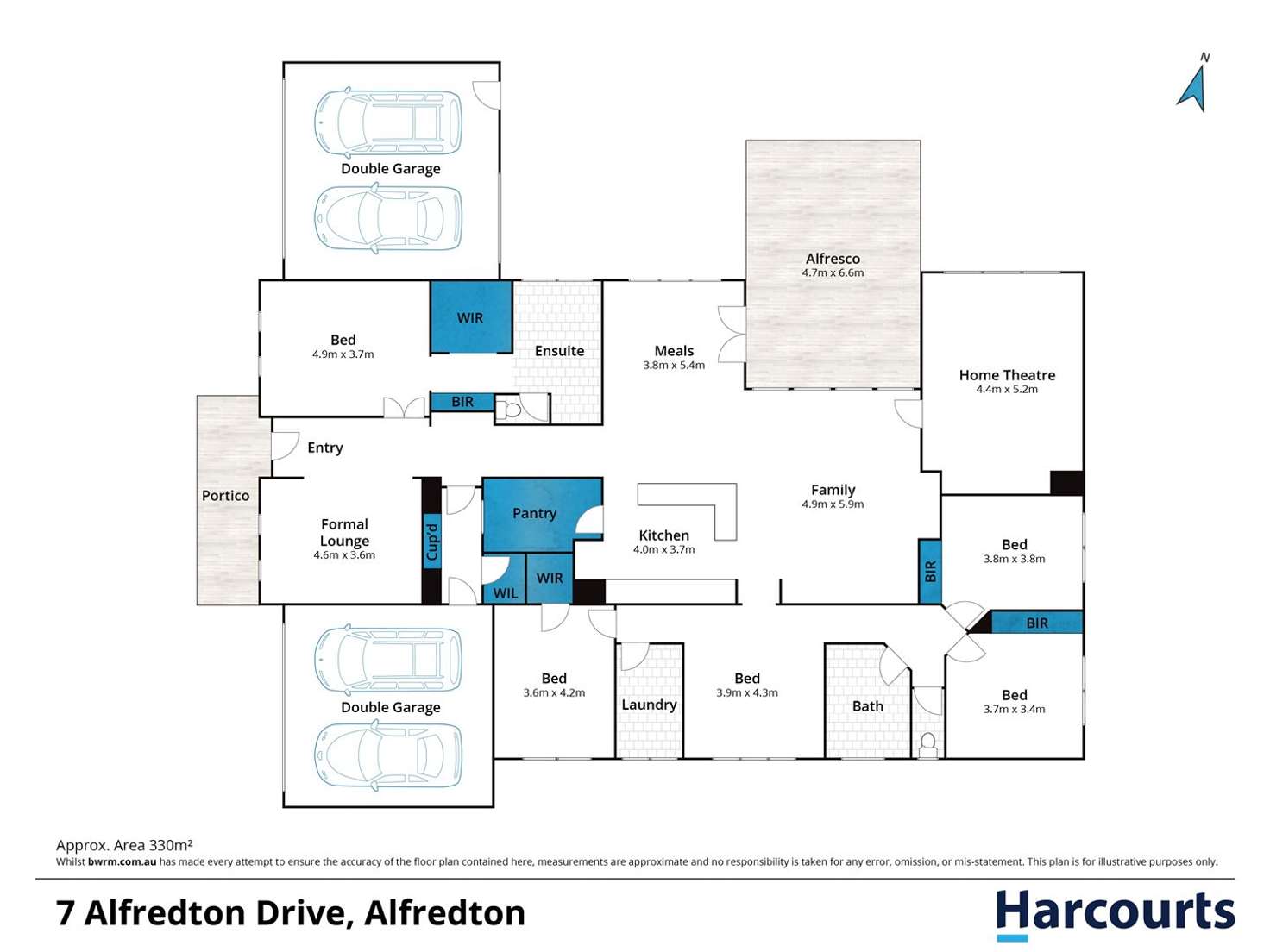 Floorplan of Homely house listing, 7 Alfredton Drive, Alfredton VIC 3350