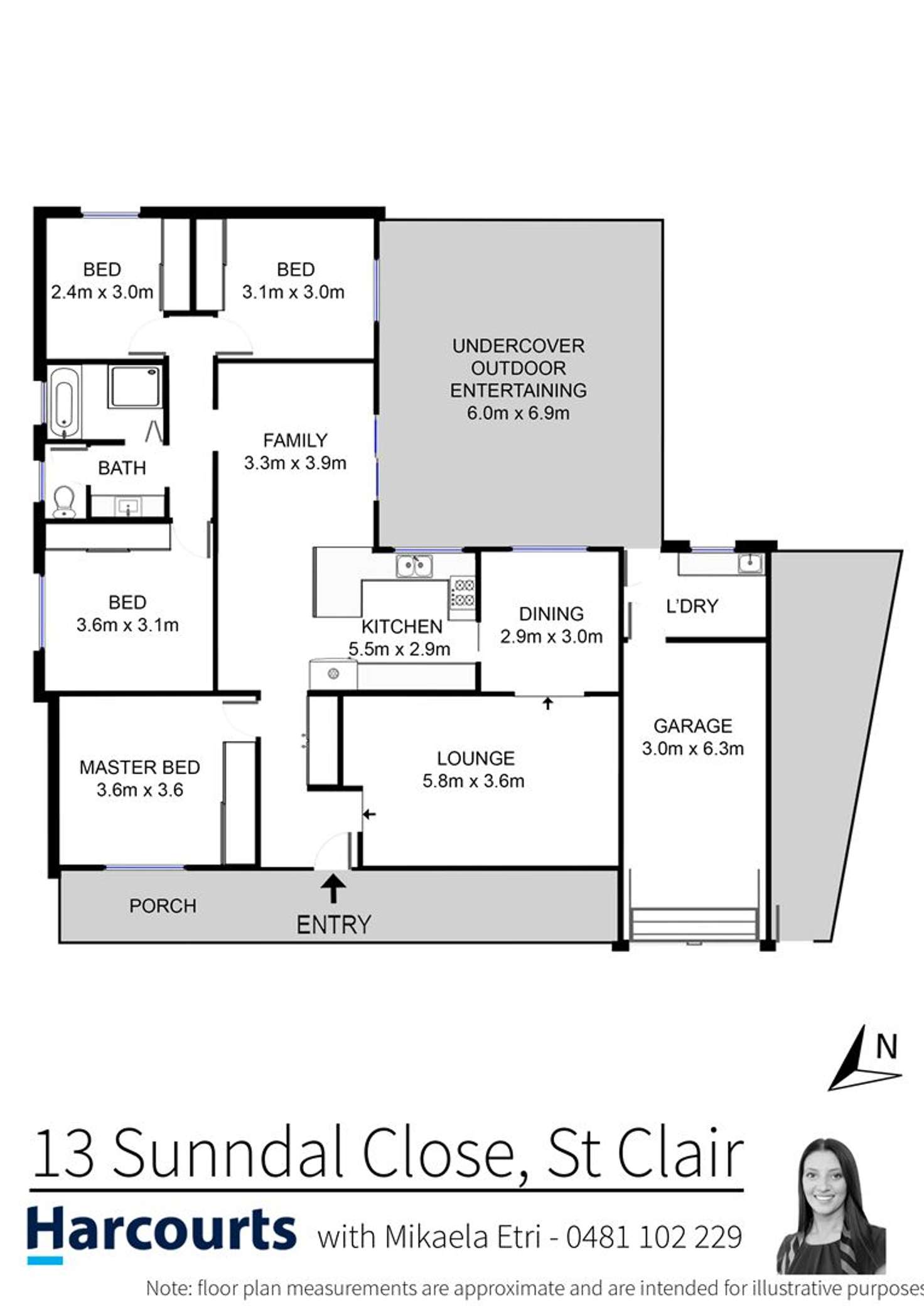Floorplan of Homely house listing, 13 Sunndal Close, St Clair NSW 2759