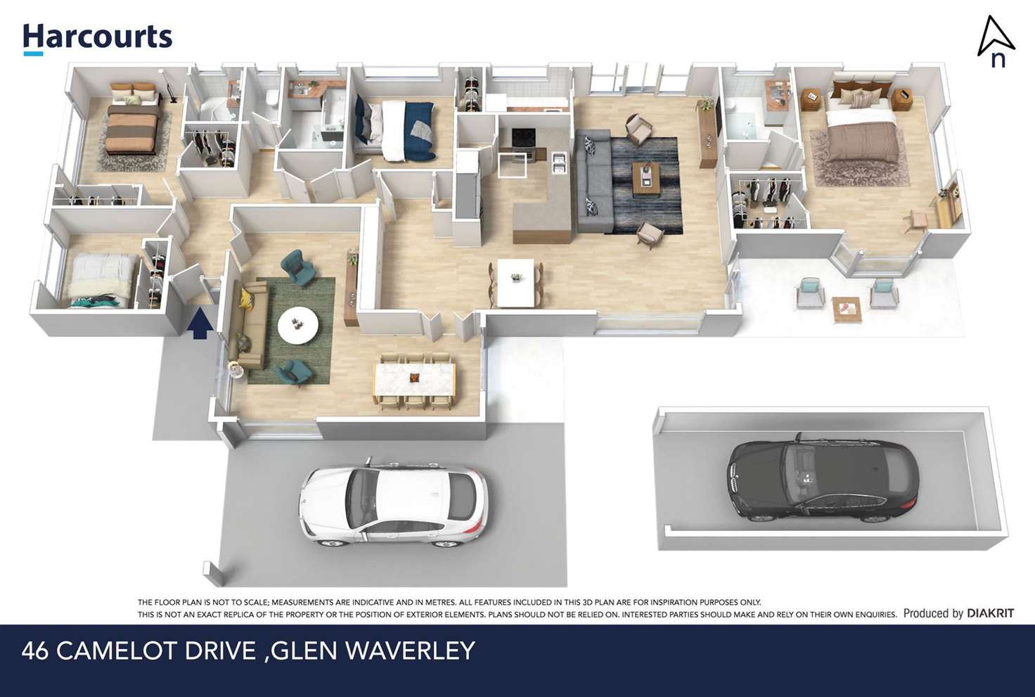 Floorplan of Homely house listing, 46 Camelot Drive, Glen Waverley VIC 3150
