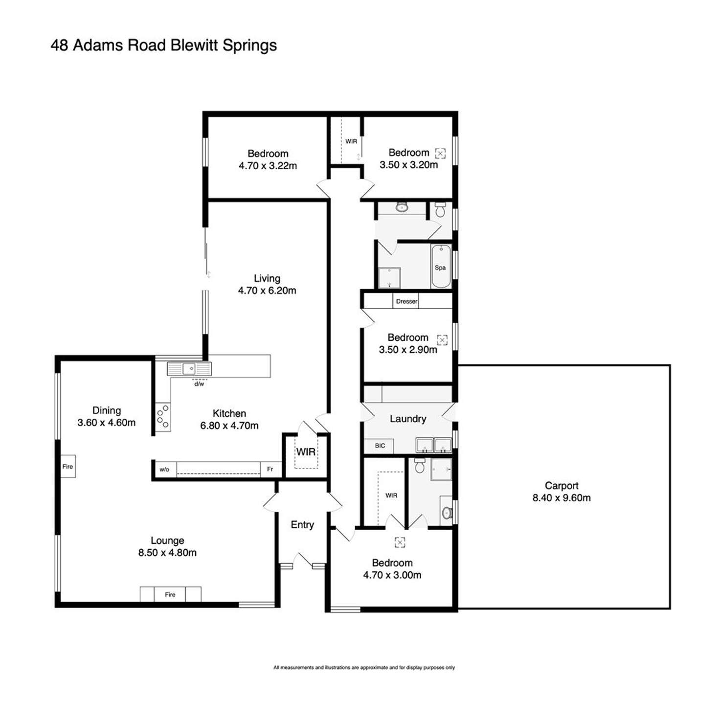 Floorplan of Homely house listing, 48 Adams Road, Blewitt Springs SA 5171