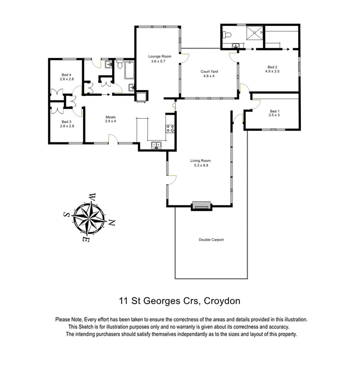 Floorplan of Homely house listing, 11 St Georges Crescent, Croydon VIC 3136