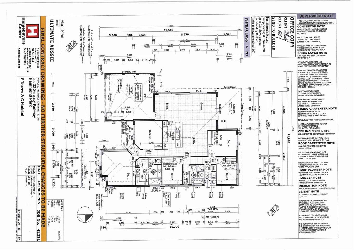 Floorplan of Homely house listing, 15 Serenity Pwy, Hammond Park WA 6164