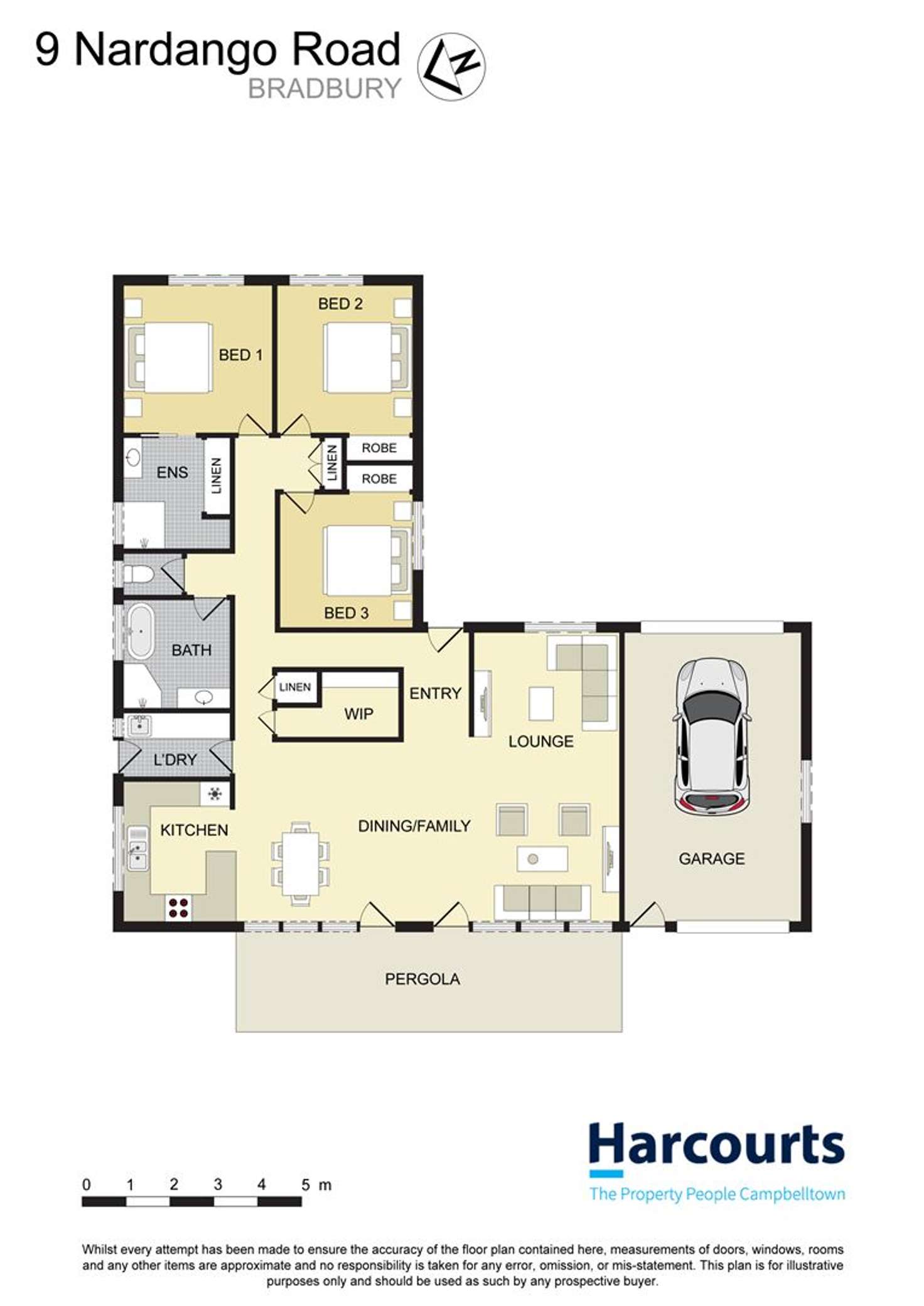 Floorplan of Homely house listing, 9 Nardango Road, Bradbury NSW 2560
