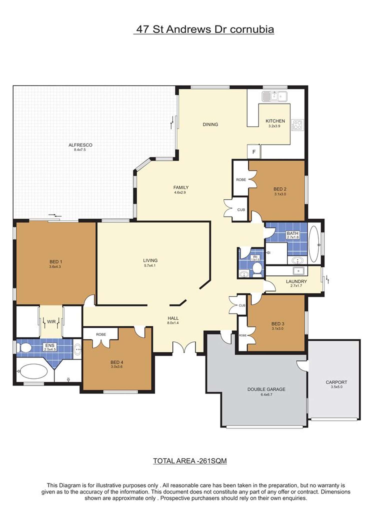 Floorplan of Homely house listing, 47 St Andrews Drive, Cornubia QLD 4130