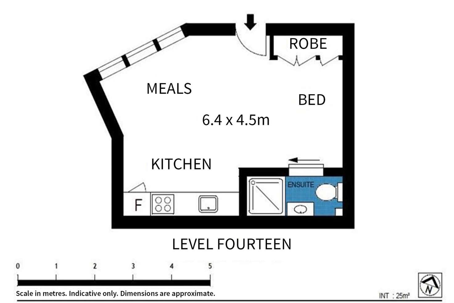 Floorplan of Homely apartment listing, 1419/480 Collins Street, Melbourne VIC 3000