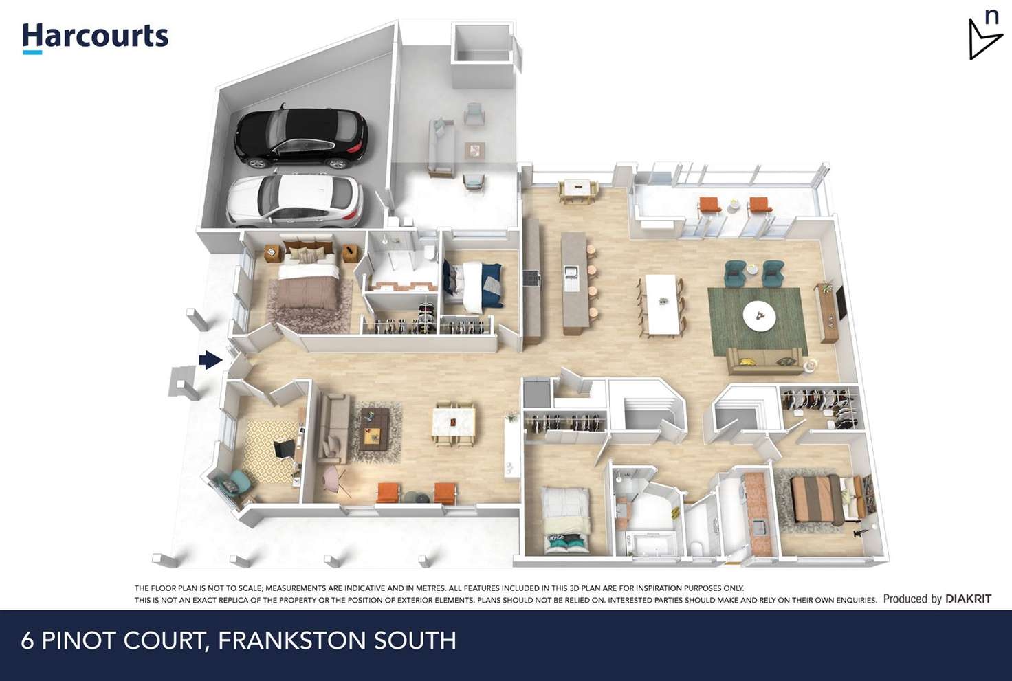 Floorplan of Homely house listing, 6 Pinot Court, Frankston South VIC 3199