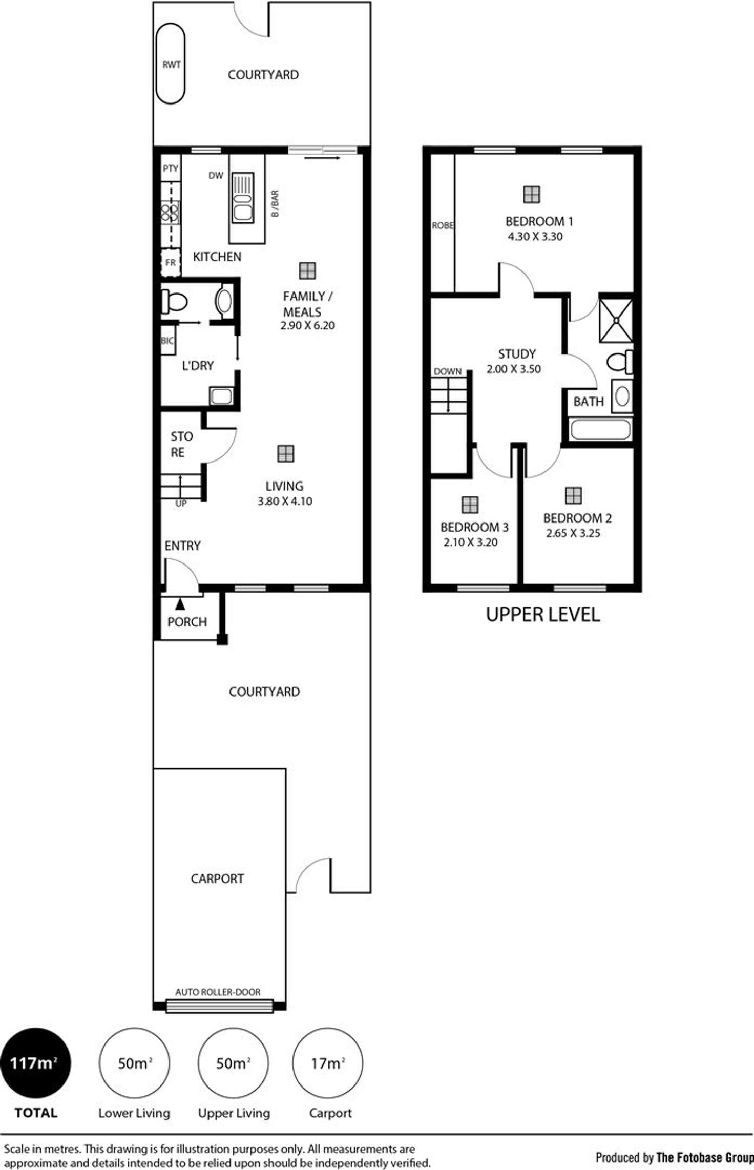 Floorplan of Homely townhouse listing, 7 Blue Gum Avenue, Woodville North SA 5012