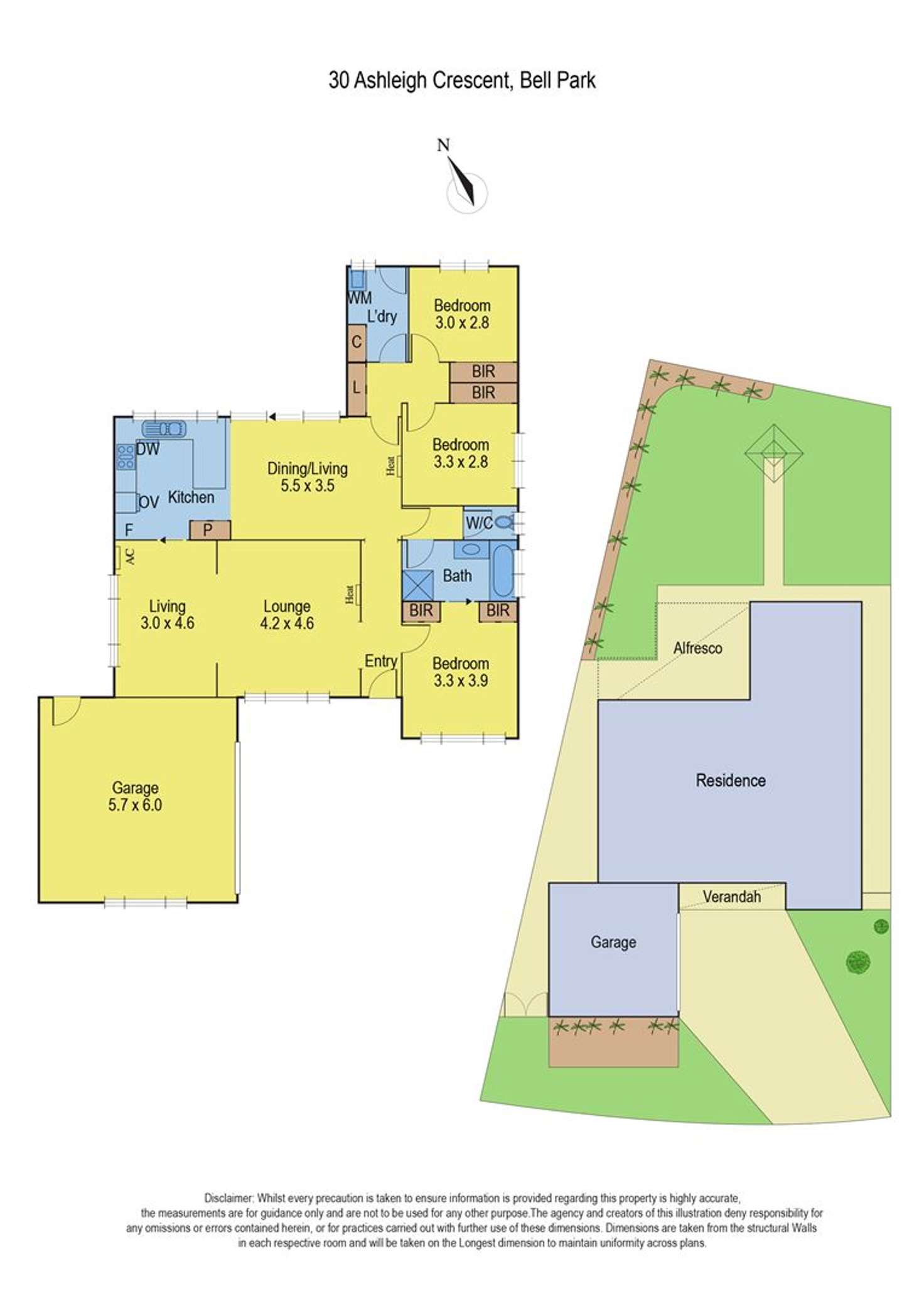 Floorplan of Homely house listing, 30 Ashleigh Crescent, Bell Park VIC 3215