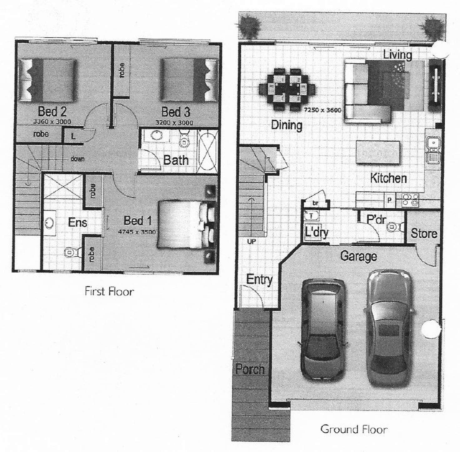 Floorplan of Homely townhouse listing, 5/101-125 Mango Hill Boulevard, Mango Hill QLD 4509