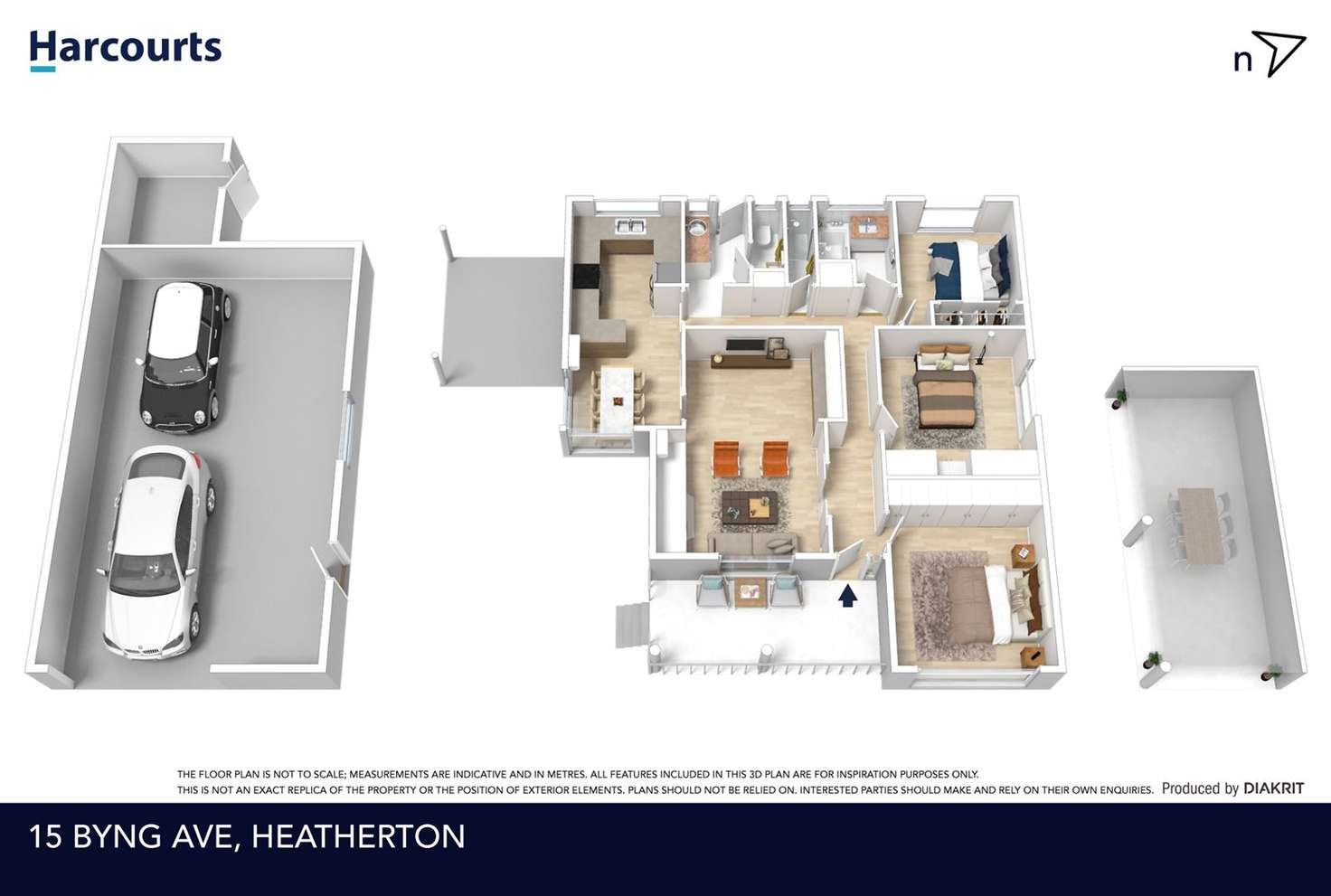 Floorplan of Homely house listing, 15 Byng Avenue, Heatherton VIC 3202