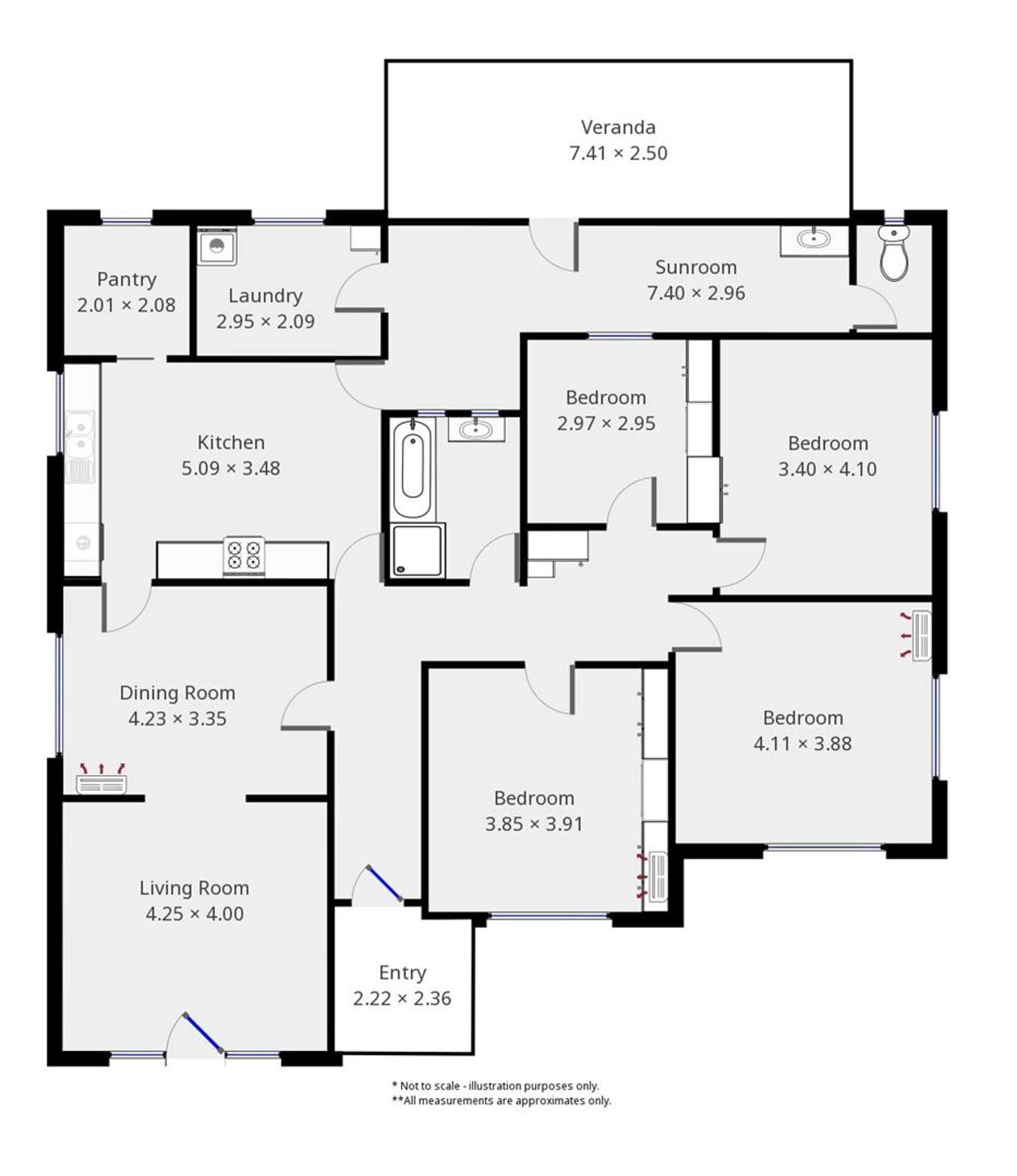 Floorplan of Homely house listing, 17 Second Street, Minlaton SA 5575