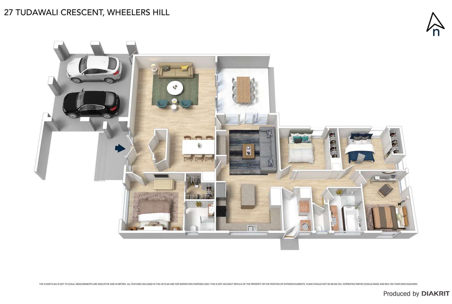 Floorplan of Homely house listing, 27 Tudawali Crescent, Wheelers Hill VIC 3150