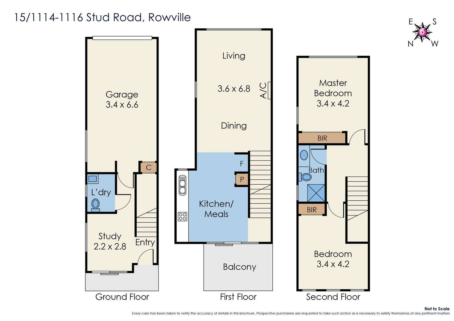 Floorplan of Homely townhouse listing, 15/1114-1116 Stud Road, Rowville VIC 3178
