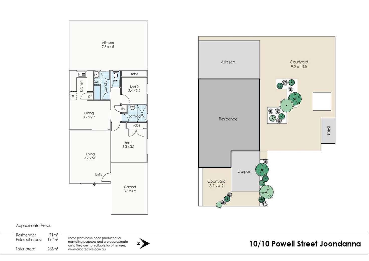 Floorplan of Homely villa listing, 10/10 Powell St, Osborne Park WA 6017