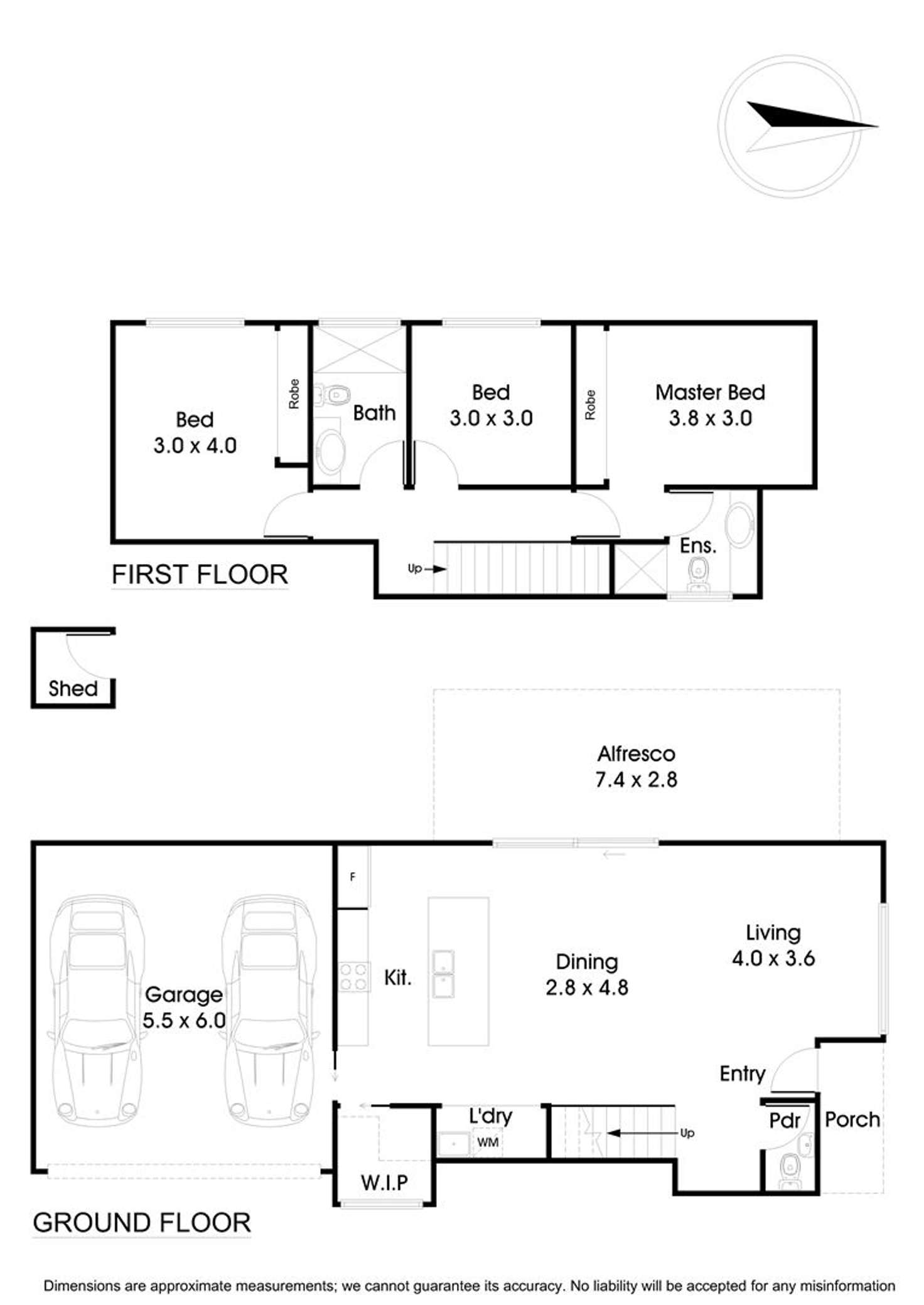 Floorplan of Homely townhouse listing, 14 English Avenue, Scoresby VIC 3179