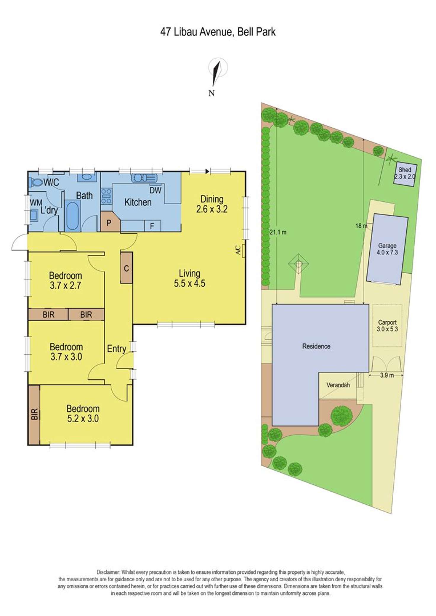 Floorplan of Homely house listing, 47 Libau Avenue, Bell Park VIC 3215