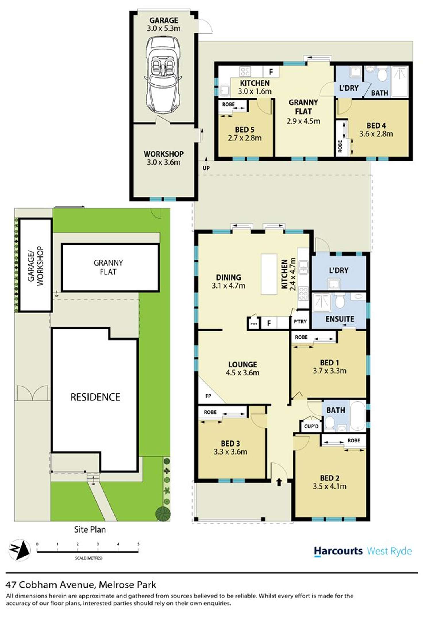 Floorplan of Homely house listing, 47 Cobham Avenue, Melrose Park NSW 2114